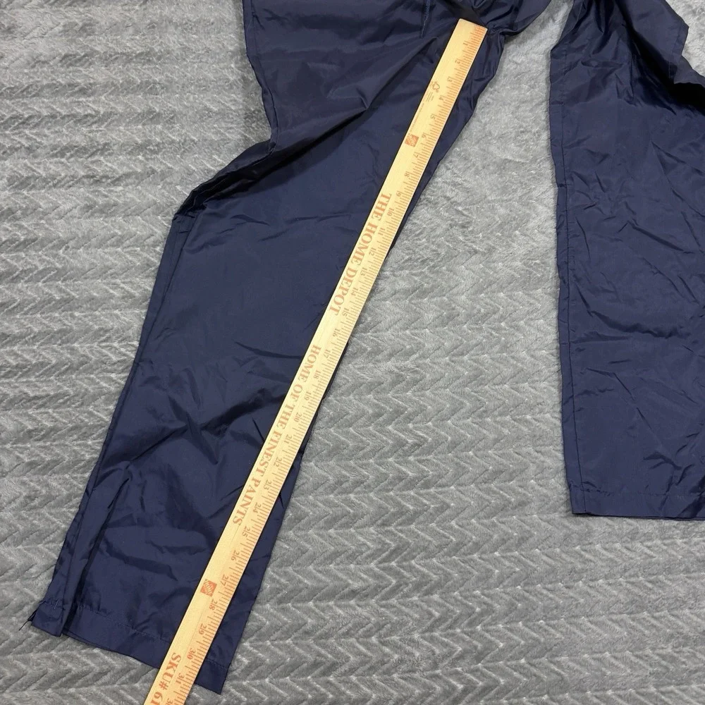 Vtg Adidas Track Pants Men Medium Blue Nylon 80s Lightweight Zipper